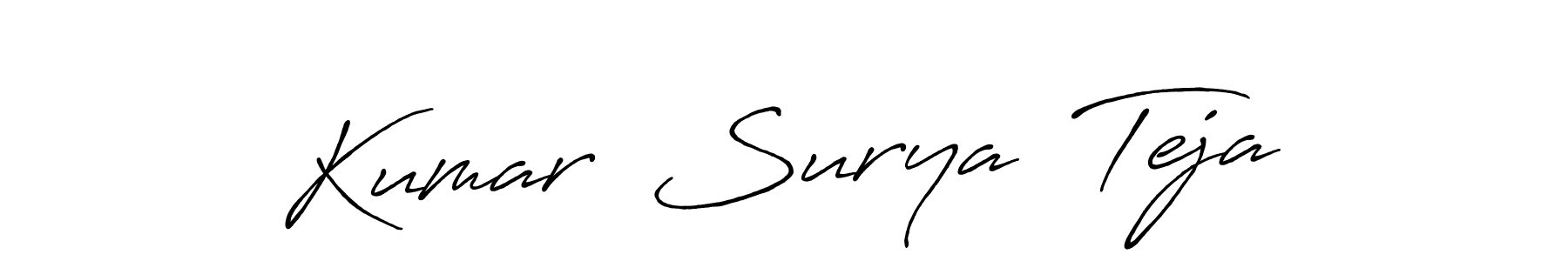 Make a beautiful signature design for name Kumar  Surya  Teja. With this signature (Antro_Vectra_Bolder) style, you can create a handwritten signature for free. Kumar  Surya  Teja signature style 7 images and pictures png