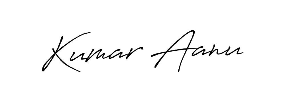 Design your own signature with our free online signature maker. With this signature software, you can create a handwritten (Antro_Vectra_Bolder) signature for name Kumar Aanu. Kumar Aanu signature style 7 images and pictures png