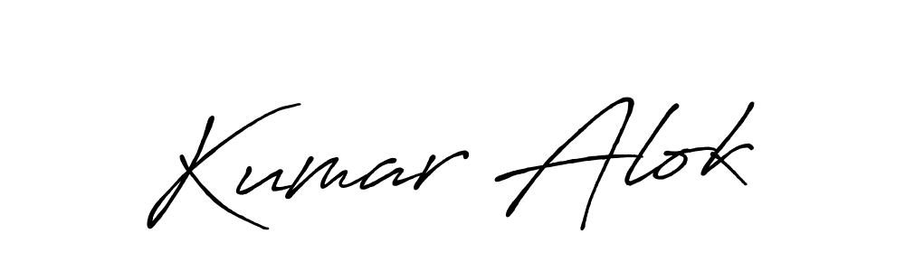 Create a beautiful signature design for name Kumar Alok. With this signature (Antro_Vectra_Bolder) fonts, you can make a handwritten signature for free. Kumar Alok signature style 7 images and pictures png