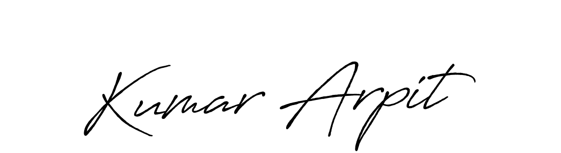 Also we have Kumar Arpit name is the best signature style. Create professional handwritten signature collection using Antro_Vectra_Bolder autograph style. Kumar Arpit signature style 7 images and pictures png