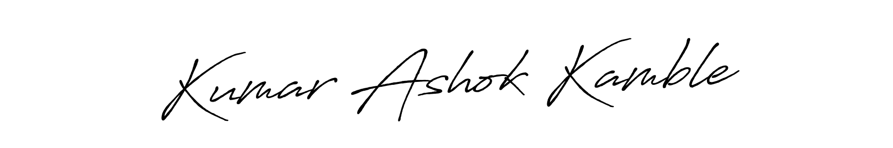 Make a beautiful signature design for name Kumar Ashok Kamble. With this signature (Antro_Vectra_Bolder) style, you can create a handwritten signature for free. Kumar Ashok Kamble signature style 7 images and pictures png