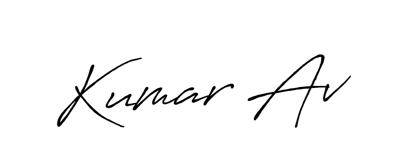 You should practise on your own different ways (Antro_Vectra_Bolder) to write your name (Kumar Av) in signature. don't let someone else do it for you. Kumar Av signature style 7 images and pictures png