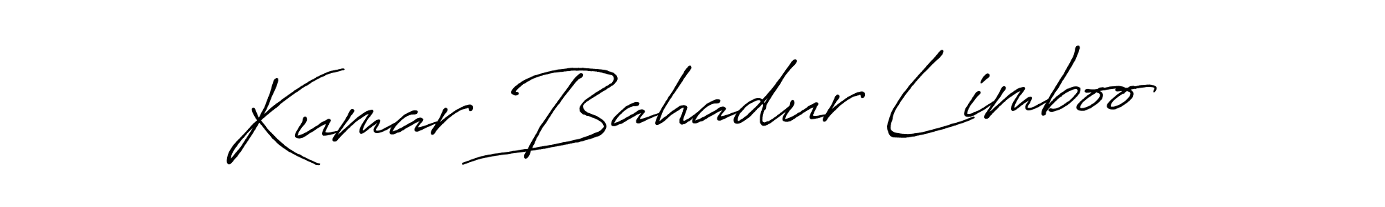 Kumar Bahadur Limboo stylish signature style. Best Handwritten Sign (Antro_Vectra_Bolder) for my name. Handwritten Signature Collection Ideas for my name Kumar Bahadur Limboo. Kumar Bahadur Limboo signature style 7 images and pictures png