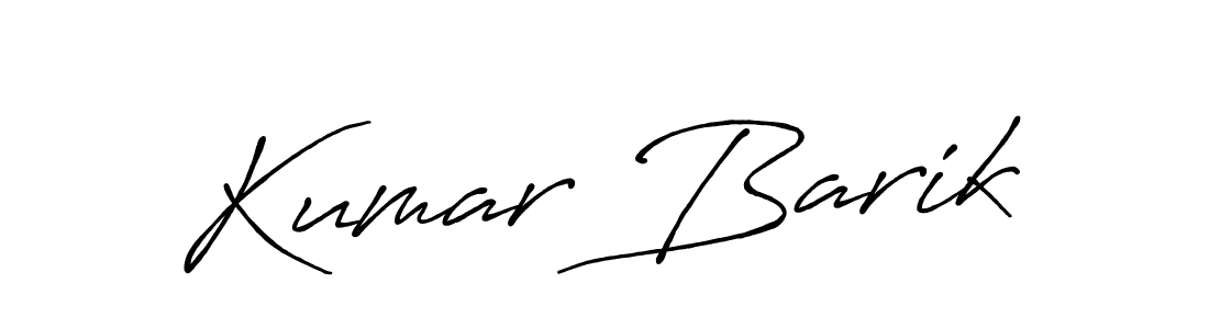 Kumar Barik stylish signature style. Best Handwritten Sign (Antro_Vectra_Bolder) for my name. Handwritten Signature Collection Ideas for my name Kumar Barik. Kumar Barik signature style 7 images and pictures png