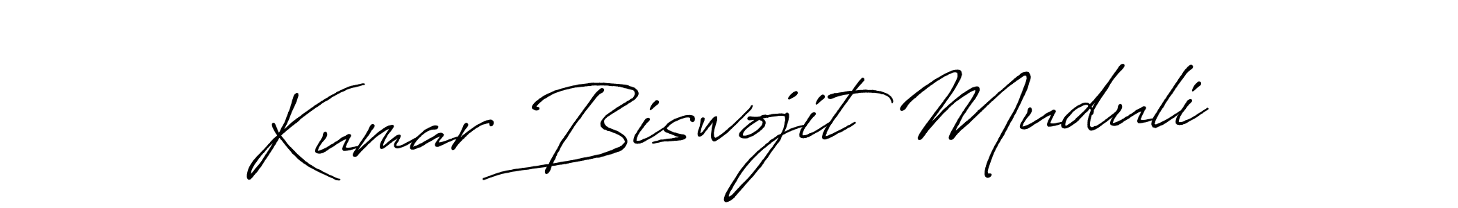 Design your own signature with our free online signature maker. With this signature software, you can create a handwritten (Antro_Vectra_Bolder) signature for name Kumar Biswojit Muduli. Kumar Biswojit Muduli signature style 7 images and pictures png