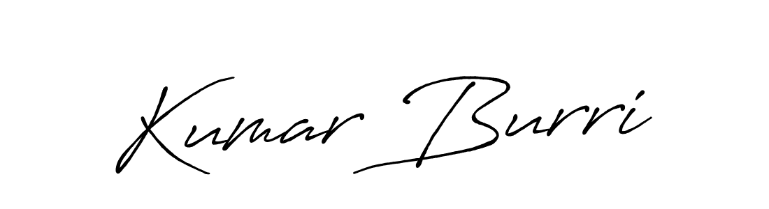 Design your own signature with our free online signature maker. With this signature software, you can create a handwritten (Antro_Vectra_Bolder) signature for name Kumar Burri. Kumar Burri signature style 7 images and pictures png