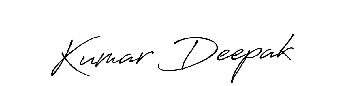 Make a beautiful signature design for name Kumar Deepak. With this signature (Antro_Vectra_Bolder) style, you can create a handwritten signature for free. Kumar Deepak signature style 7 images and pictures png
