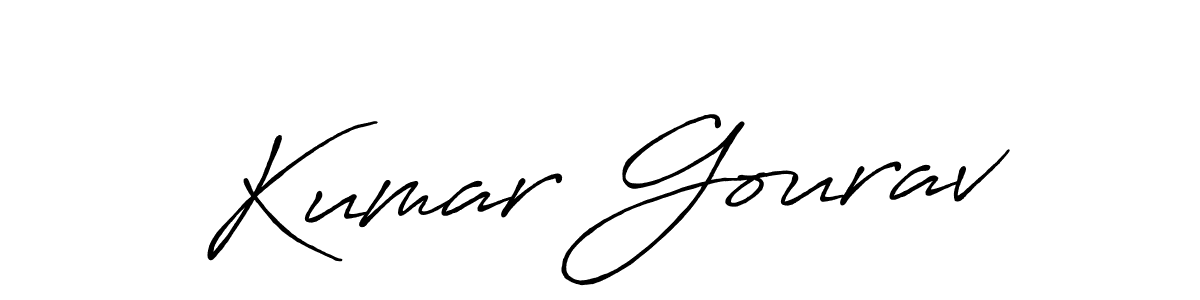 Kumar Gourav stylish signature style. Best Handwritten Sign (Antro_Vectra_Bolder) for my name. Handwritten Signature Collection Ideas for my name Kumar Gourav. Kumar Gourav signature style 7 images and pictures png