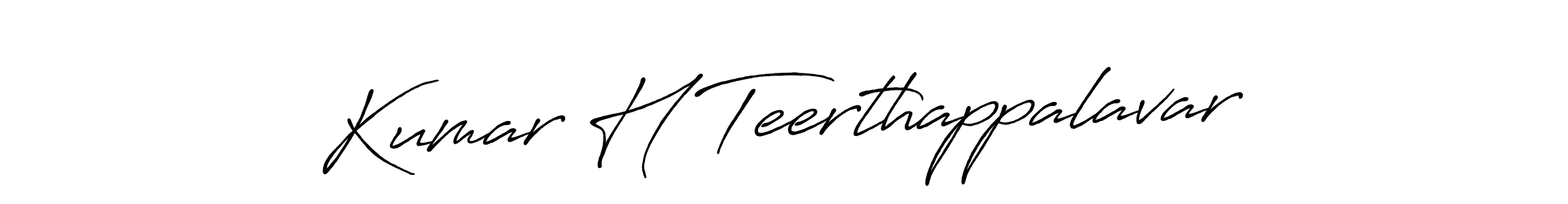 Use a signature maker to create a handwritten signature online. With this signature software, you can design (Antro_Vectra_Bolder) your own signature for name Kumar H Teerthappalavar. Kumar H Teerthappalavar signature style 7 images and pictures png