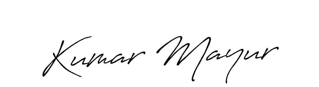 Use a signature maker to create a handwritten signature online. With this signature software, you can design (Antro_Vectra_Bolder) your own signature for name Kumar Mayur. Kumar Mayur signature style 7 images and pictures png