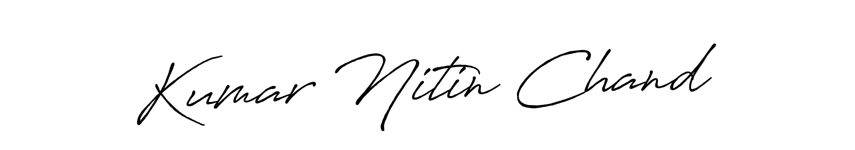 The best way (Antro_Vectra_Bolder) to make a short signature is to pick only two or three words in your name. The name Kumar Nitin Chand include a total of six letters. For converting this name. Kumar Nitin Chand signature style 7 images and pictures png