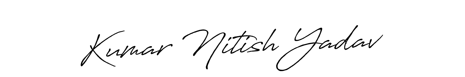 How to make Kumar Nitish Yadav signature? Antro_Vectra_Bolder is a professional autograph style. Create handwritten signature for Kumar Nitish Yadav name. Kumar Nitish Yadav signature style 7 images and pictures png