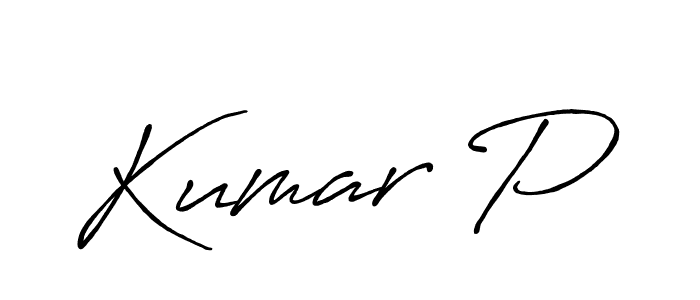 Also we have Kumar P name is the best signature style. Create professional handwritten signature collection using Antro_Vectra_Bolder autograph style. Kumar P signature style 7 images and pictures png