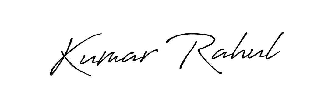 Also we have Kumar Rahul name is the best signature style. Create professional handwritten signature collection using Antro_Vectra_Bolder autograph style. Kumar Rahul signature style 7 images and pictures png