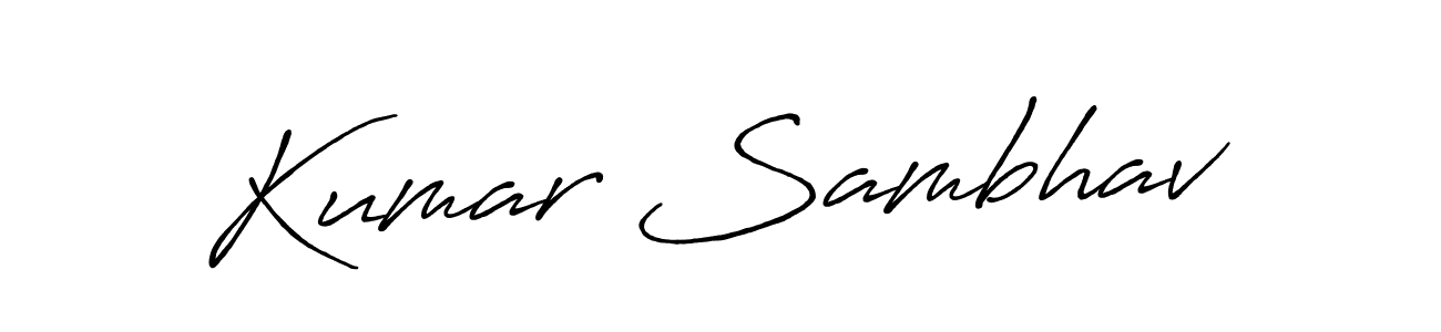 Also You can easily find your signature by using the search form. We will create Kumar Sambhav name handwritten signature images for you free of cost using Antro_Vectra_Bolder sign style. Kumar Sambhav signature style 7 images and pictures png
