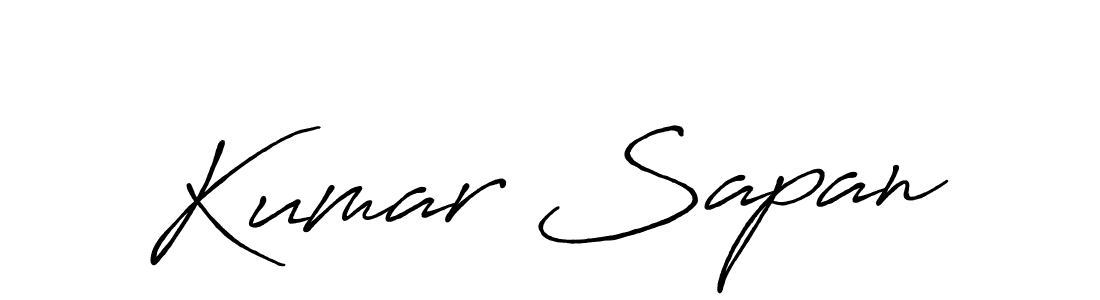 Kumar Sapan stylish signature style. Best Handwritten Sign (Antro_Vectra_Bolder) for my name. Handwritten Signature Collection Ideas for my name Kumar Sapan. Kumar Sapan signature style 7 images and pictures png