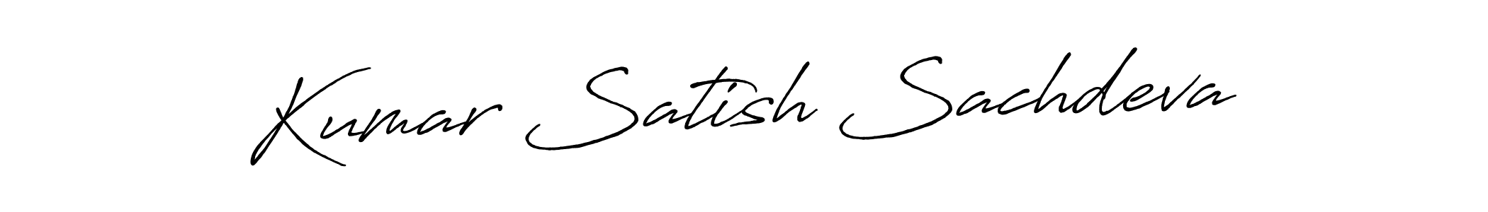 Also we have Kumar Satish Sachdeva name is the best signature style. Create professional handwritten signature collection using Antro_Vectra_Bolder autograph style. Kumar Satish Sachdeva signature style 7 images and pictures png