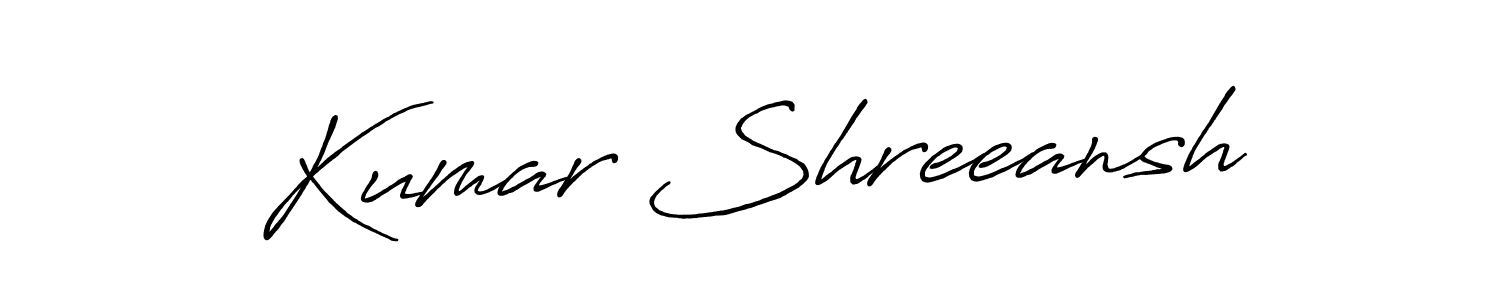 Kumar Shreeansh stylish signature style. Best Handwritten Sign (Antro_Vectra_Bolder) for my name. Handwritten Signature Collection Ideas for my name Kumar Shreeansh. Kumar Shreeansh signature style 7 images and pictures png