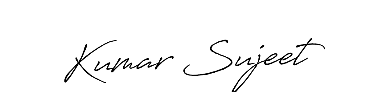 Also You can easily find your signature by using the search form. We will create Kumar Sujeet name handwritten signature images for you free of cost using Antro_Vectra_Bolder sign style. Kumar Sujeet signature style 7 images and pictures png