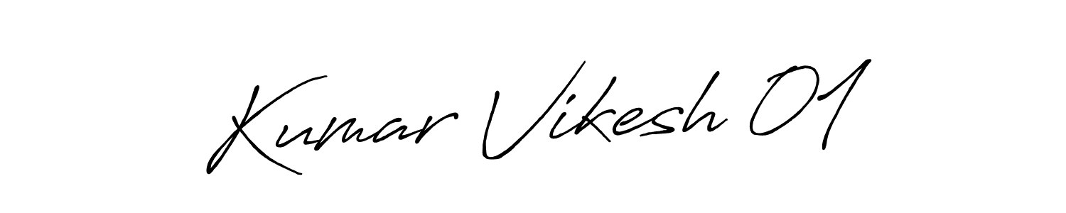 Design your own signature with our free online signature maker. With this signature software, you can create a handwritten (Antro_Vectra_Bolder) signature for name Kumar Vikesh 01. Kumar Vikesh 01 signature style 7 images and pictures png