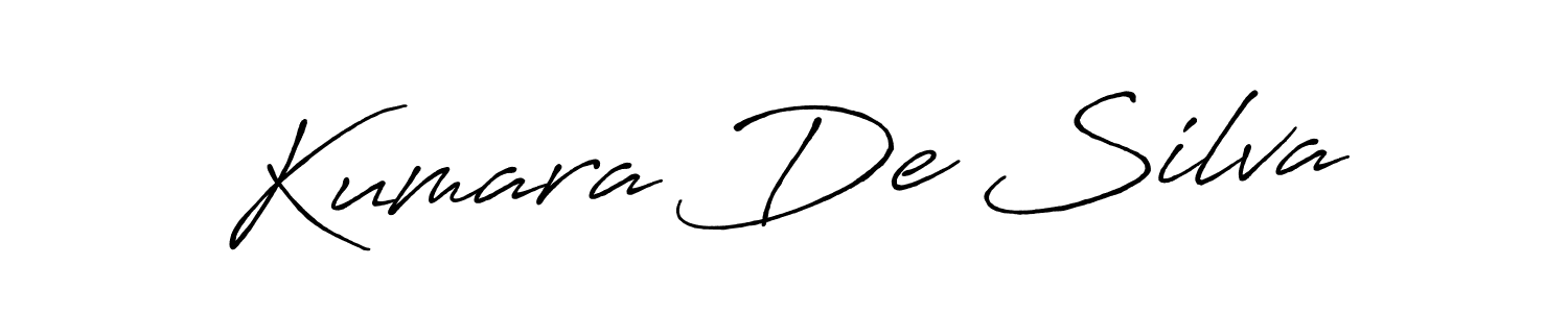 Create a beautiful signature design for name Kumara De Silva. With this signature (Antro_Vectra_Bolder) fonts, you can make a handwritten signature for free. Kumara De Silva signature style 7 images and pictures png