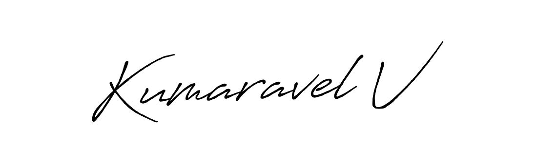 Make a beautiful signature design for name Kumaravel V. Use this online signature maker to create a handwritten signature for free. Kumaravel V signature style 7 images and pictures png