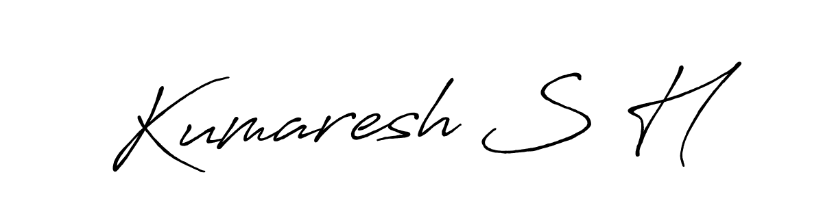 How to Draw Kumaresh S H signature style? Antro_Vectra_Bolder is a latest design signature styles for name Kumaresh S H. Kumaresh S H signature style 7 images and pictures png
