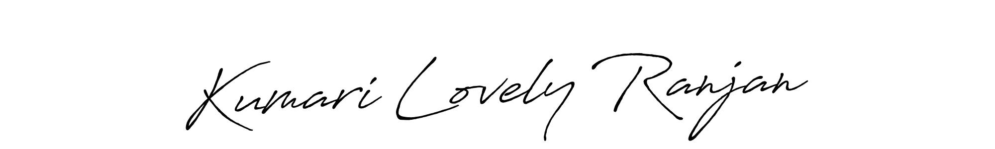 Make a beautiful signature design for name Kumari Lovely Ranjan. With this signature (Antro_Vectra_Bolder) style, you can create a handwritten signature for free. Kumari Lovely Ranjan signature style 7 images and pictures png