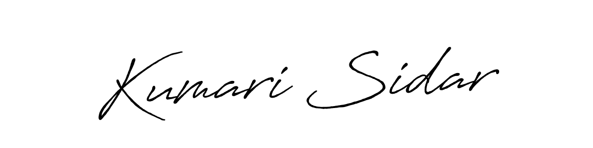 It looks lik you need a new signature style for name Kumari Sidar. Design unique handwritten (Antro_Vectra_Bolder) signature with our free signature maker in just a few clicks. Kumari Sidar signature style 7 images and pictures png