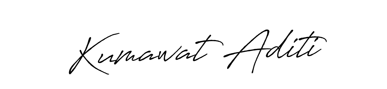 Similarly Antro_Vectra_Bolder is the best handwritten signature design. Signature creator online .You can use it as an online autograph creator for name Kumawat Aditi. Kumawat Aditi signature style 7 images and pictures png