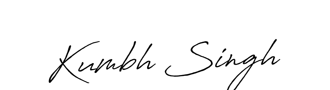 Once you've used our free online signature maker to create your best signature Antro_Vectra_Bolder style, it's time to enjoy all of the benefits that Kumbh Singh name signing documents. Kumbh Singh signature style 7 images and pictures png