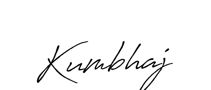 Design your own signature with our free online signature maker. With this signature software, you can create a handwritten (Antro_Vectra_Bolder) signature for name Kumbhaj. Kumbhaj signature style 7 images and pictures png