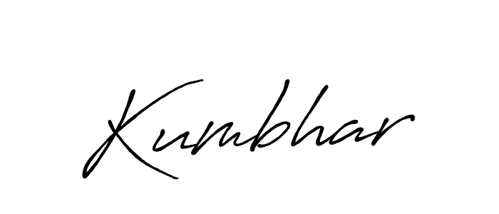 How to make Kumbhar name signature. Use Antro_Vectra_Bolder style for creating short signs online. This is the latest handwritten sign. Kumbhar signature style 7 images and pictures png