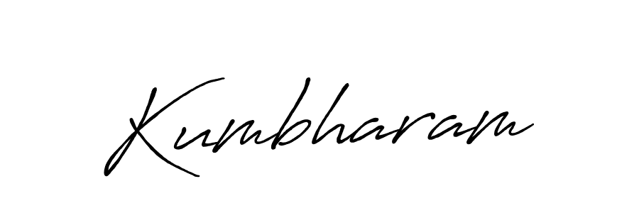 How to make Kumbharam signature? Antro_Vectra_Bolder is a professional autograph style. Create handwritten signature for Kumbharam name. Kumbharam signature style 7 images and pictures png