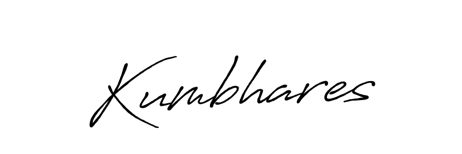 You should practise on your own different ways (Antro_Vectra_Bolder) to write your name (Kumbhares) in signature. don't let someone else do it for you. Kumbhares signature style 7 images and pictures png