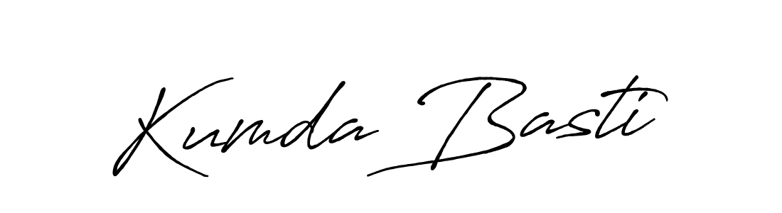 Kumda Basti stylish signature style. Best Handwritten Sign (Antro_Vectra_Bolder) for my name. Handwritten Signature Collection Ideas for my name Kumda Basti. Kumda Basti signature style 7 images and pictures png