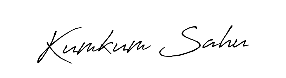 Once you've used our free online signature maker to create your best signature Antro_Vectra_Bolder style, it's time to enjoy all of the benefits that Kumkum Sahu name signing documents. Kumkum Sahu signature style 7 images and pictures png
