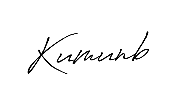 How to make Kumunb signature? Antro_Vectra_Bolder is a professional autograph style. Create handwritten signature for Kumunb name. Kumunb signature style 7 images and pictures png