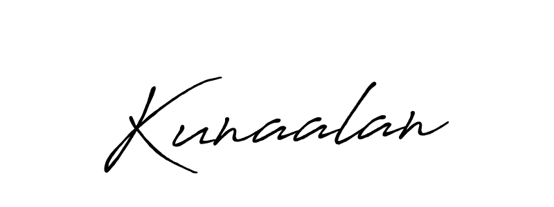 Kunaalan stylish signature style. Best Handwritten Sign (Antro_Vectra_Bolder) for my name. Handwritten Signature Collection Ideas for my name Kunaalan. Kunaalan signature style 7 images and pictures png