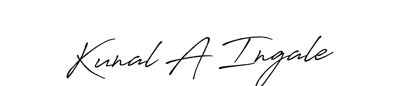 It looks lik you need a new signature style for name Kunal A Ingale. Design unique handwritten (Antro_Vectra_Bolder) signature with our free signature maker in just a few clicks. Kunal A Ingale signature style 7 images and pictures png