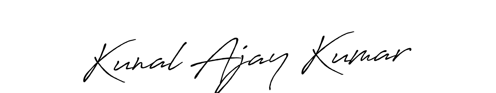 It looks lik you need a new signature style for name Kunal Ajay Kumar. Design unique handwritten (Antro_Vectra_Bolder) signature with our free signature maker in just a few clicks. Kunal Ajay Kumar signature style 7 images and pictures png