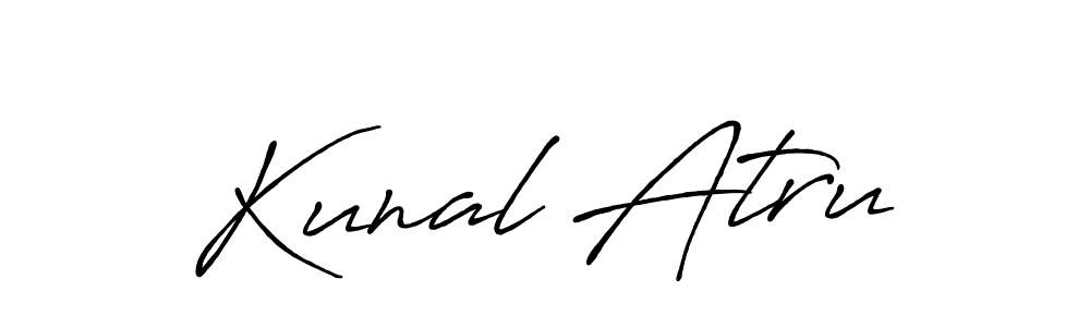 if you are searching for the best signature style for your name Kunal Atru. so please give up your signature search. here we have designed multiple signature styles  using Antro_Vectra_Bolder. Kunal Atru signature style 7 images and pictures png