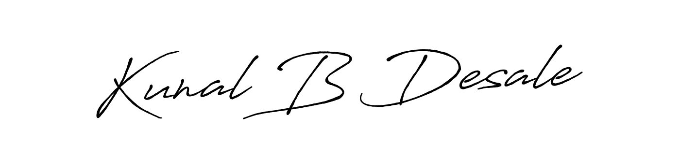 Make a beautiful signature design for name Kunal B Desale. Use this online signature maker to create a handwritten signature for free. Kunal B Desale signature style 7 images and pictures png