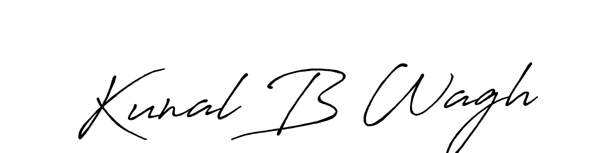 Kunal B Wagh stylish signature style. Best Handwritten Sign (Antro_Vectra_Bolder) for my name. Handwritten Signature Collection Ideas for my name Kunal B Wagh. Kunal B Wagh signature style 7 images and pictures png