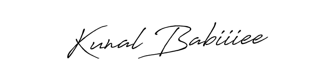 It looks lik you need a new signature style for name Kunal Babiiiee. Design unique handwritten (Antro_Vectra_Bolder) signature with our free signature maker in just a few clicks. Kunal Babiiiee signature style 7 images and pictures png