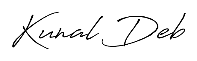 A sleek calligraphic signature for name Kunal Deb utilizing Antro_Vectra_Bolder styling. Great for adding personal signatures to photos and art. Kunal Deb signature style 7 images and pictures png