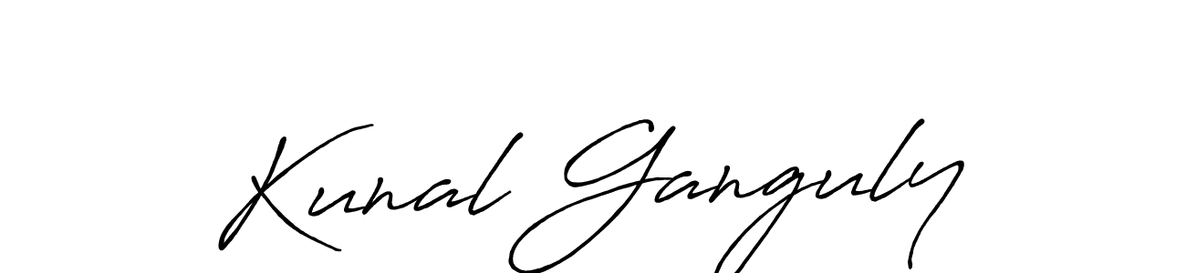 Also we have Kunal Ganguly name is the best signature style. Create professional handwritten signature collection using Antro_Vectra_Bolder autograph style. Kunal Ganguly signature style 7 images and pictures png