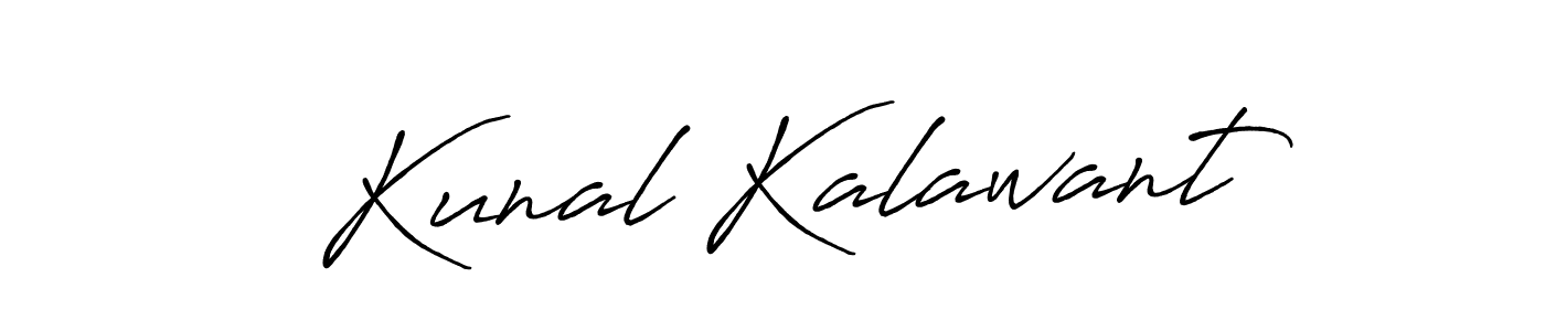 How to make Kunal Kalawant signature? Antro_Vectra_Bolder is a professional autograph style. Create handwritten signature for Kunal Kalawant name. Kunal Kalawant signature style 7 images and pictures png