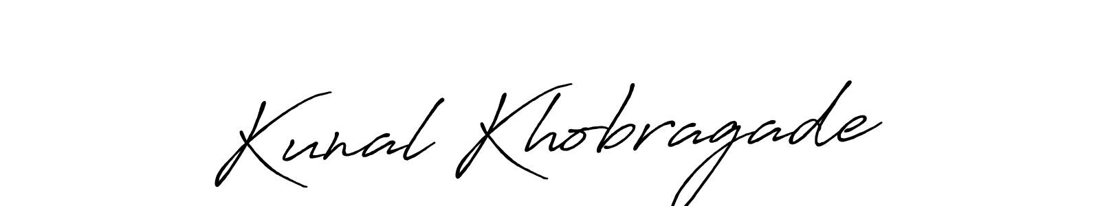 Kunal Khobragade stylish signature style. Best Handwritten Sign (Antro_Vectra_Bolder) for my name. Handwritten Signature Collection Ideas for my name Kunal Khobragade. Kunal Khobragade signature style 7 images and pictures png