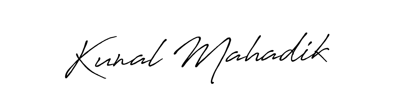 It looks lik you need a new signature style for name Kunal Mahadik. Design unique handwritten (Antro_Vectra_Bolder) signature with our free signature maker in just a few clicks. Kunal Mahadik signature style 7 images and pictures png